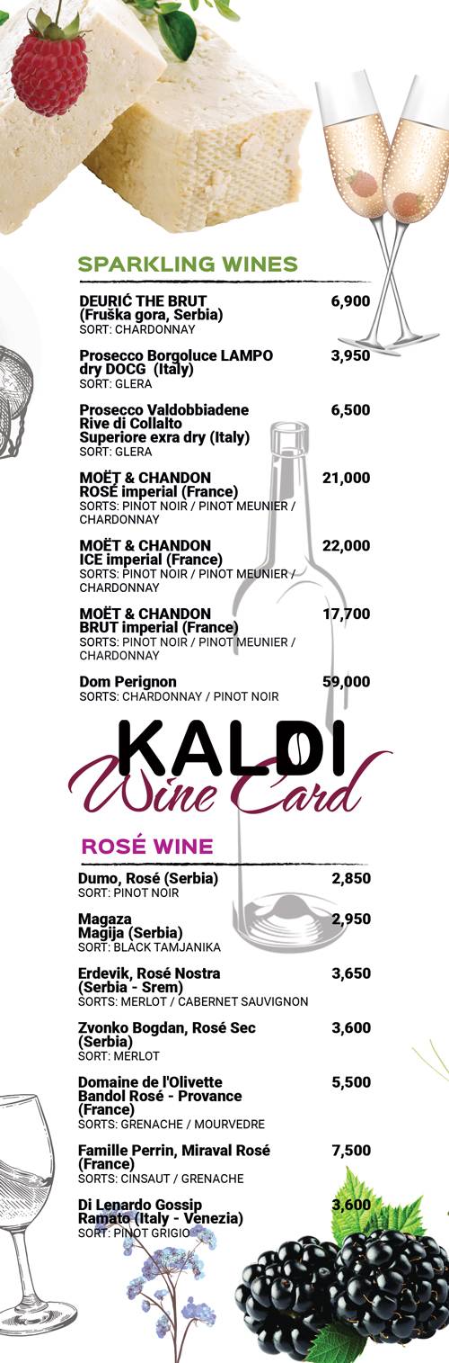 Wine card 